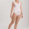 Unknown-23Hanro Vneck Tank white model Inner Secrets Lingerie