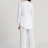 HANRO Long Sleeve Button Front Pajama white back Inner Secrets Lingerie
