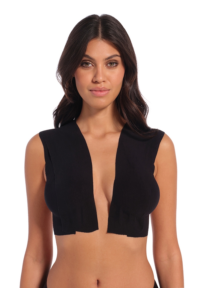 Boob Tape black on body