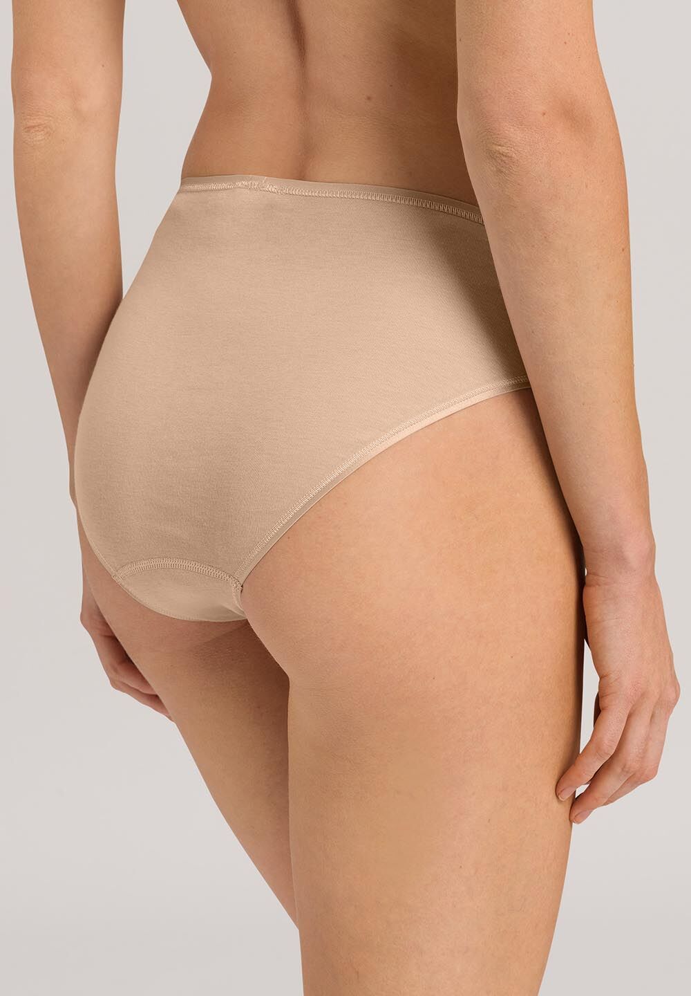 Hanro hi-cut full brief beige back Inner Secrets Lingerie