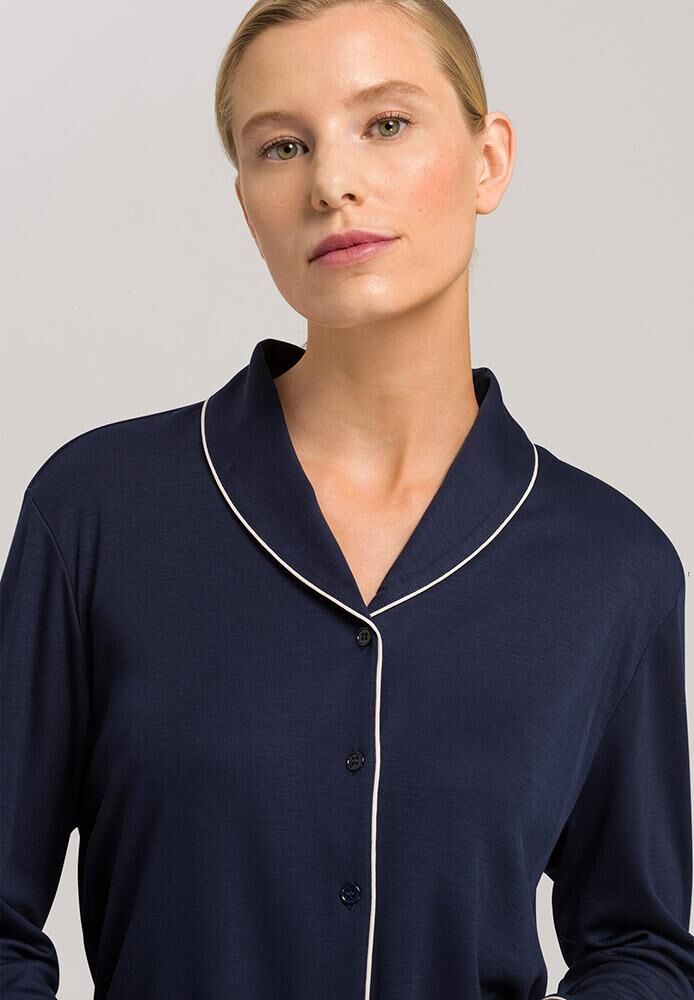 HANRO Long Sleeve Pajama close up Inner Secrets Lingerie